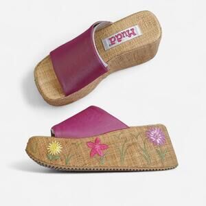 Mudd Platform Sandals Floral Y2K, Women’s 9